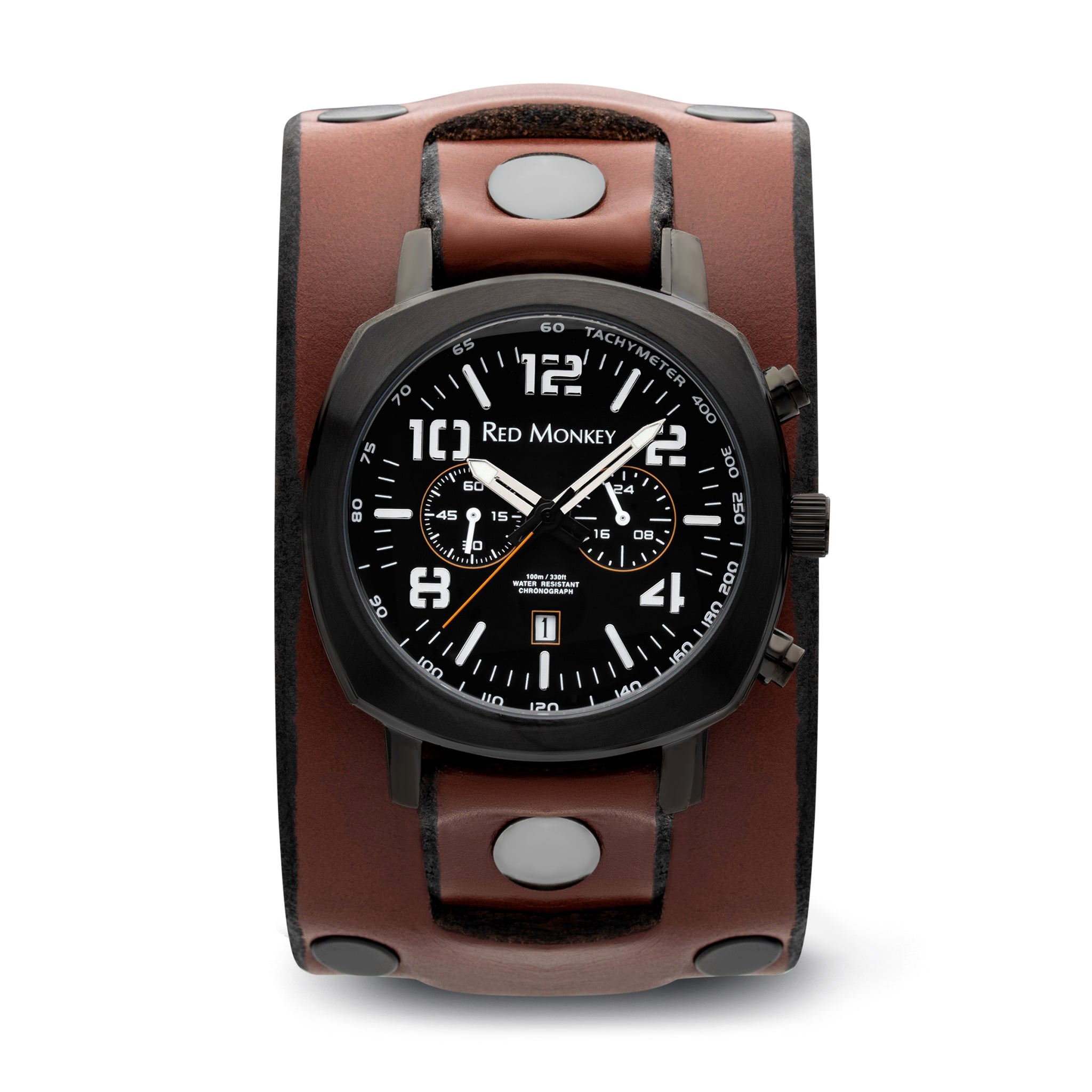 leather wristband watches for men