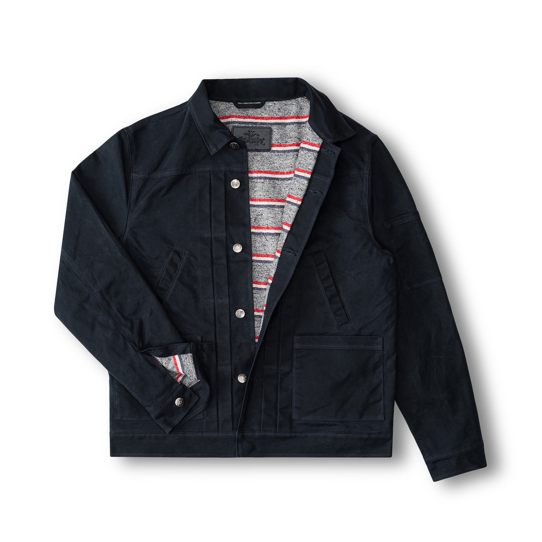 OLD NO.95 JACKET LIMITED ED. STRIPE LINER - BLACK