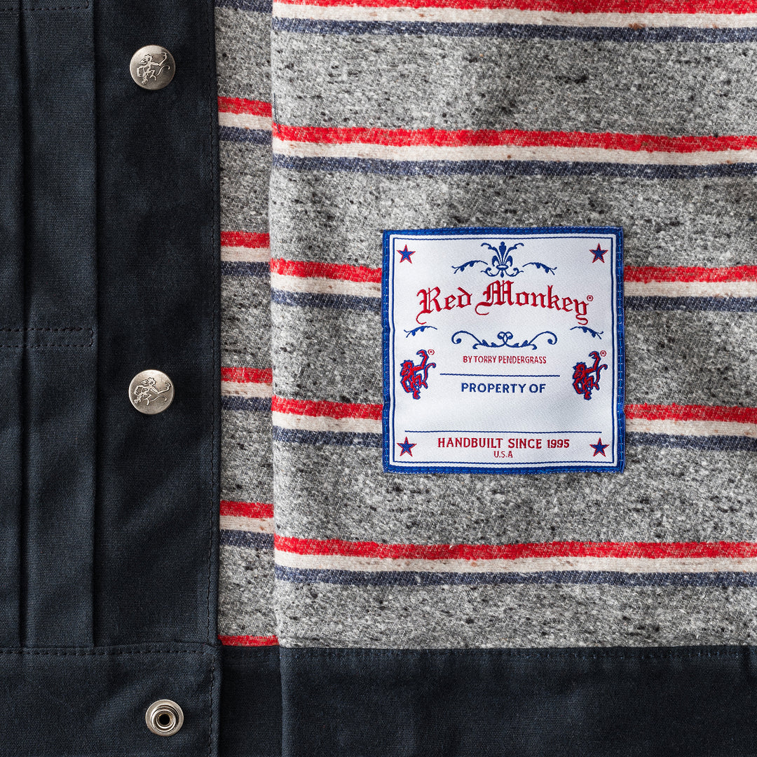 OLD NO.95 JACKET LIMITED ED. STRIPE LINER - BLACK