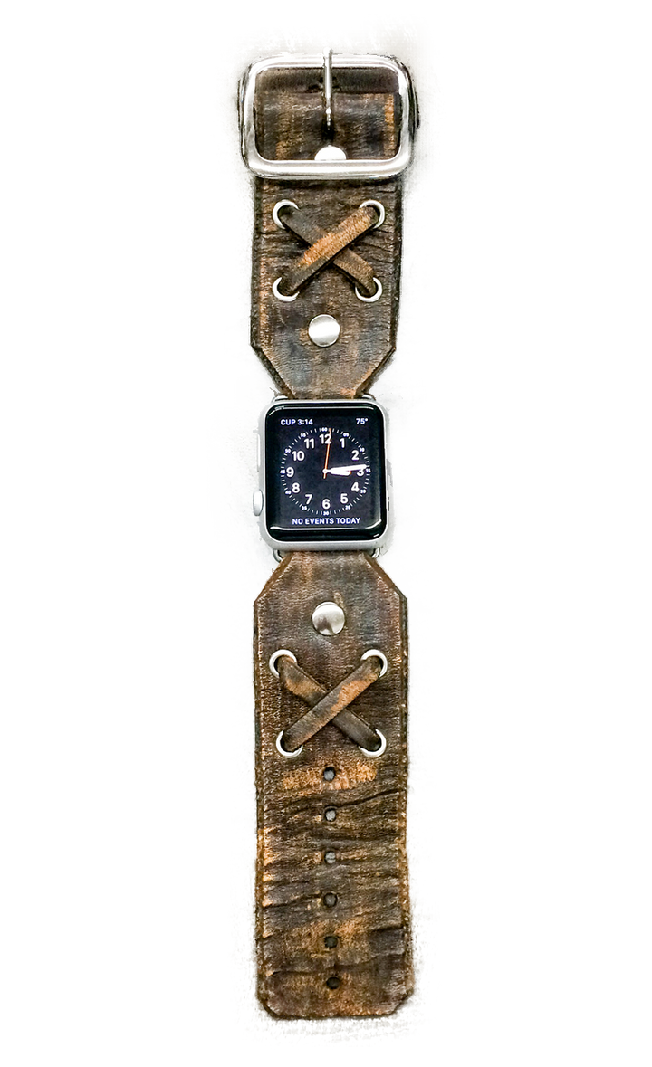Apple "X-STRAP" Wolverine watch band (Chocolate Distressed)