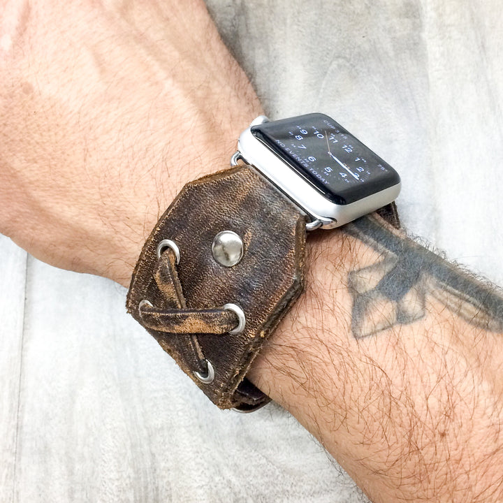 Apple "X-STRAP" Wolverine watch band (Chocolate Distressed)