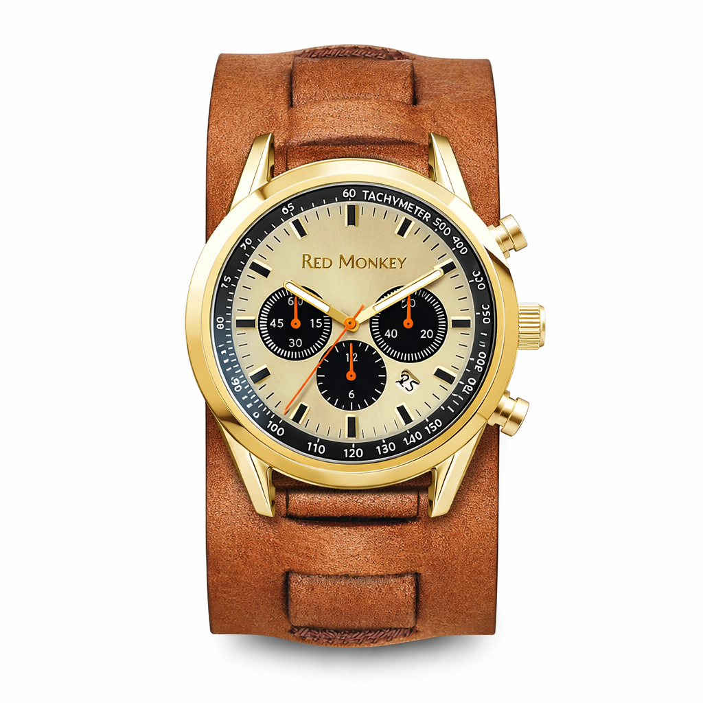 Cliff Booth leather watch by Red Monkey