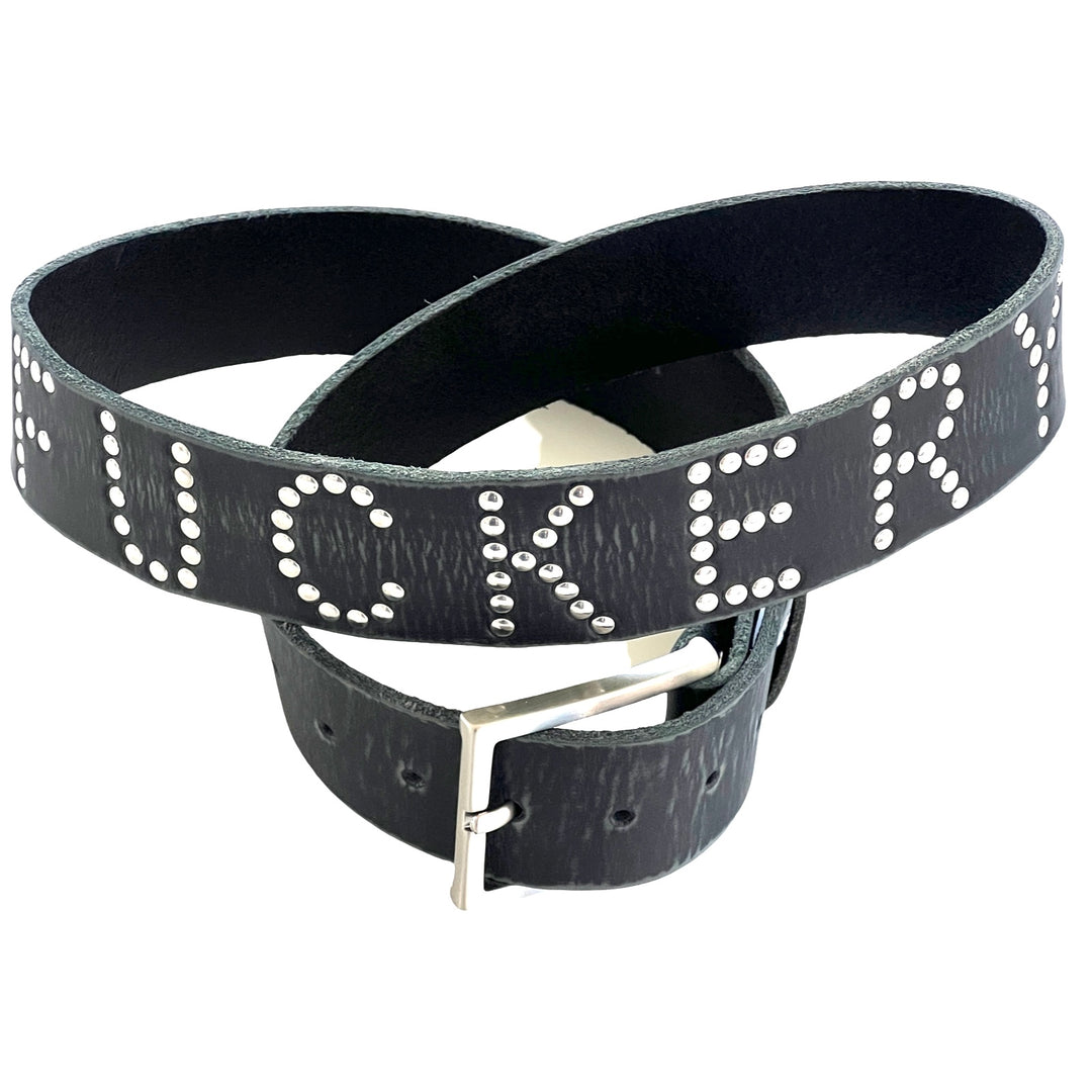 "FUCKERY" VINTAGE STUDDED BELT