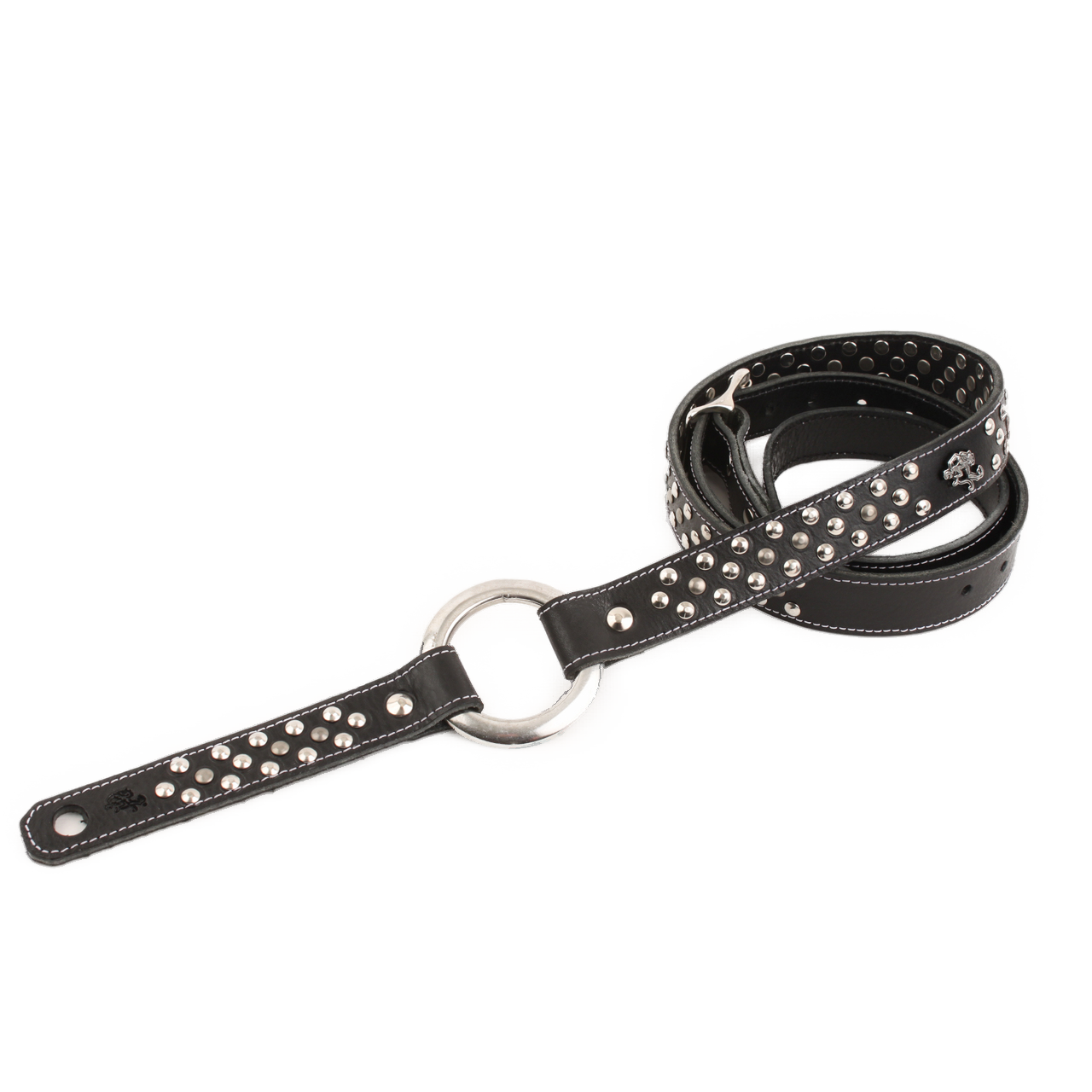 Black and Silver Guitar Strap | Punk Rock Guitar Strap – Red Monkey Los ...