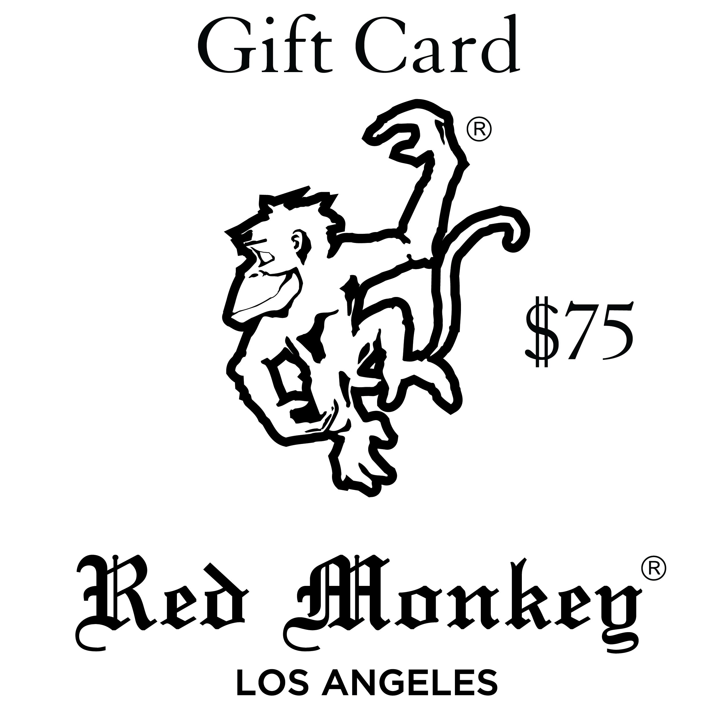Red Monkey Gift Card – Red Monkey Los Angeles