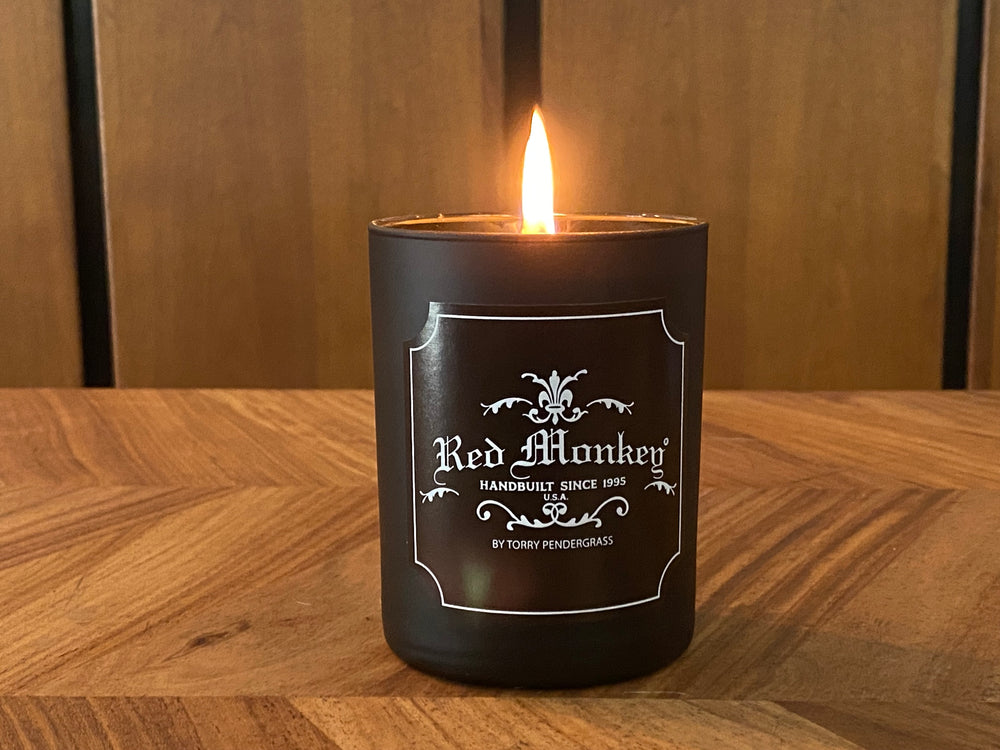 Soy candle by Red Monkey.