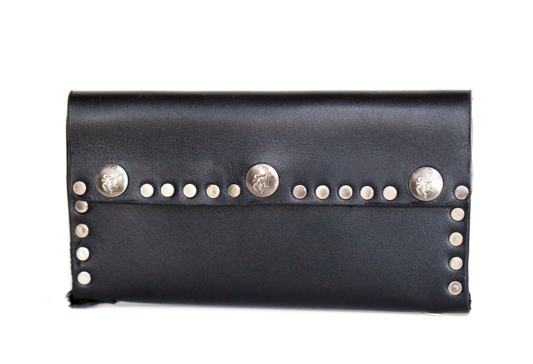 Studded Leather Wallet by Red Monkey.