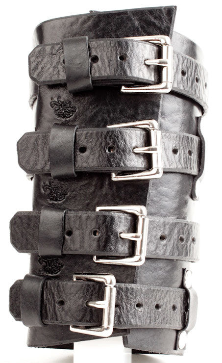 Big leather gauntlet cuff worn by Zakk Wylde of Black Label Society.