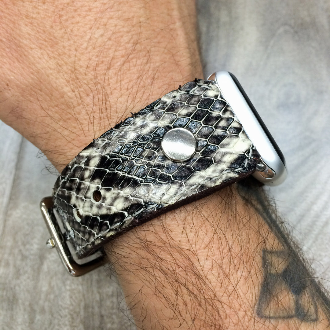 GOLDENERRE | Metallic Snakeskin Printed Band for The Apple Watch